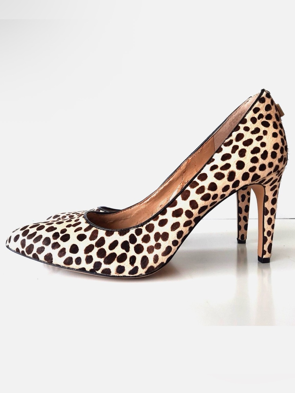 Ann Taylor Leopard Spot Pointed-Toe High Heel Pumps